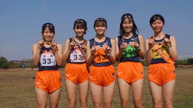 法政高校陸上部　女子都駅伝　16位